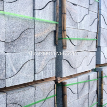 S-förmiger geformter natürlicher Granit-dekorativer Stein